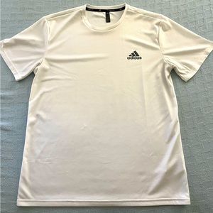 adidas Climalite, size large, white moisture wicking T-shirt